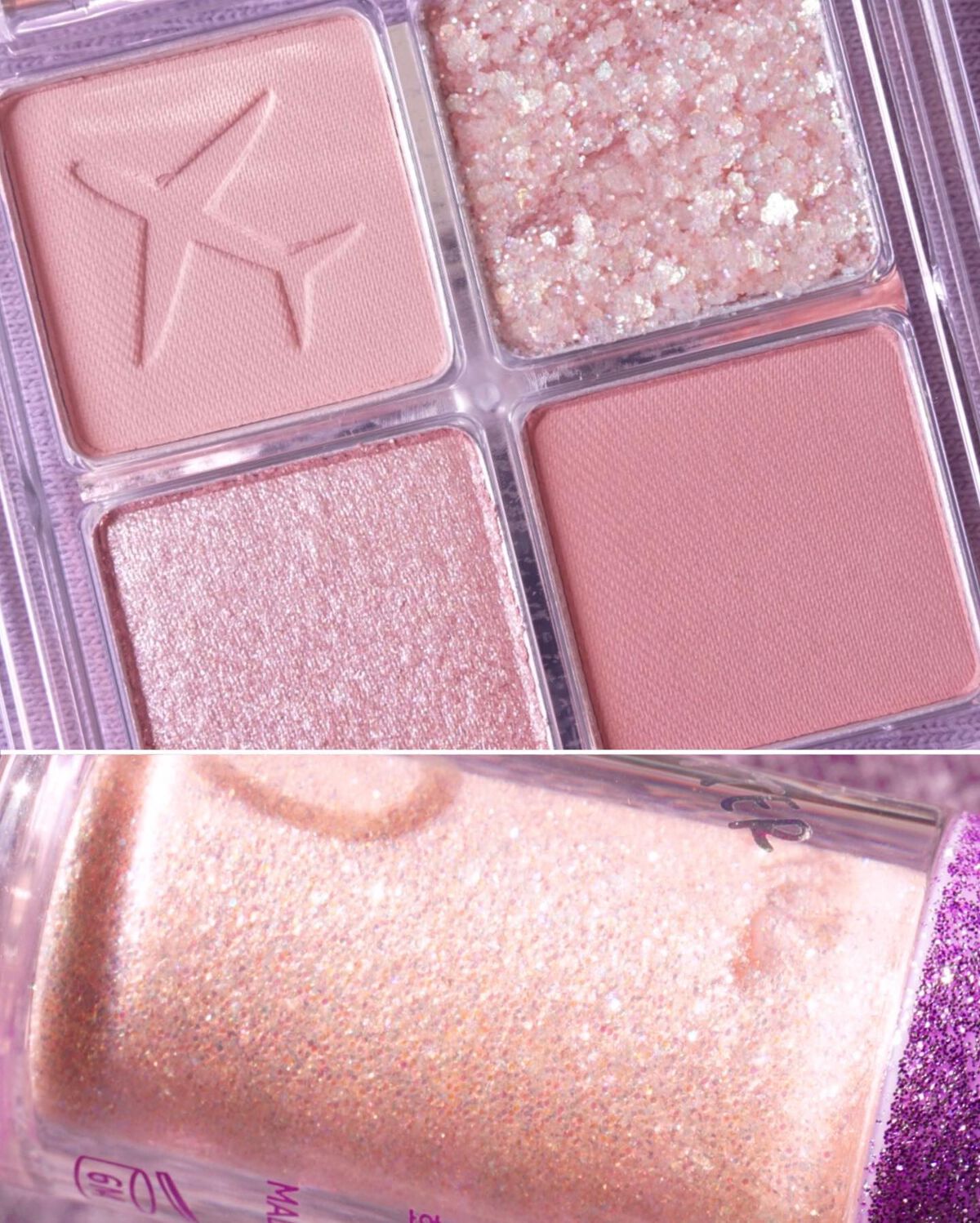 グリーミングアイグリッター #03 PEACH/IBIM/グリッターを使ったクチコミ（3枚目）