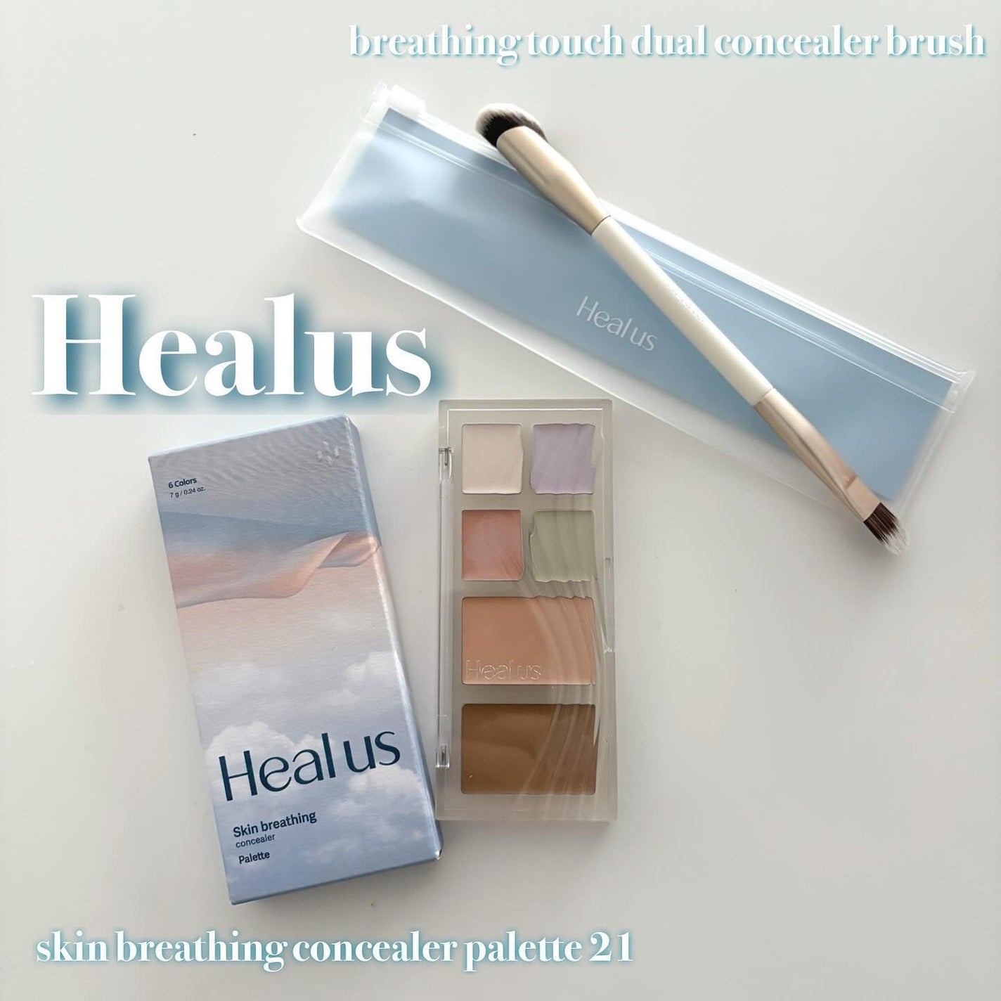 breathing touch dual concealer brush Healus