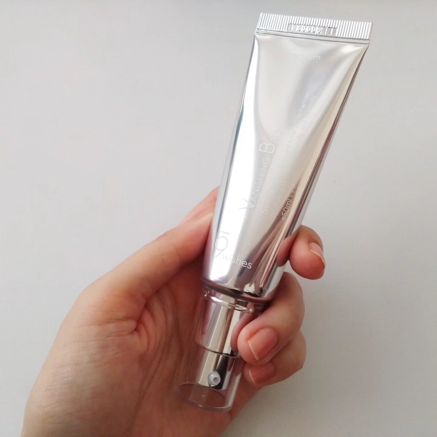 バニシングバーム プレミアム トーンアップ SPF21/9Wishes/化粧下地を使ったクチコミ(2枚目)