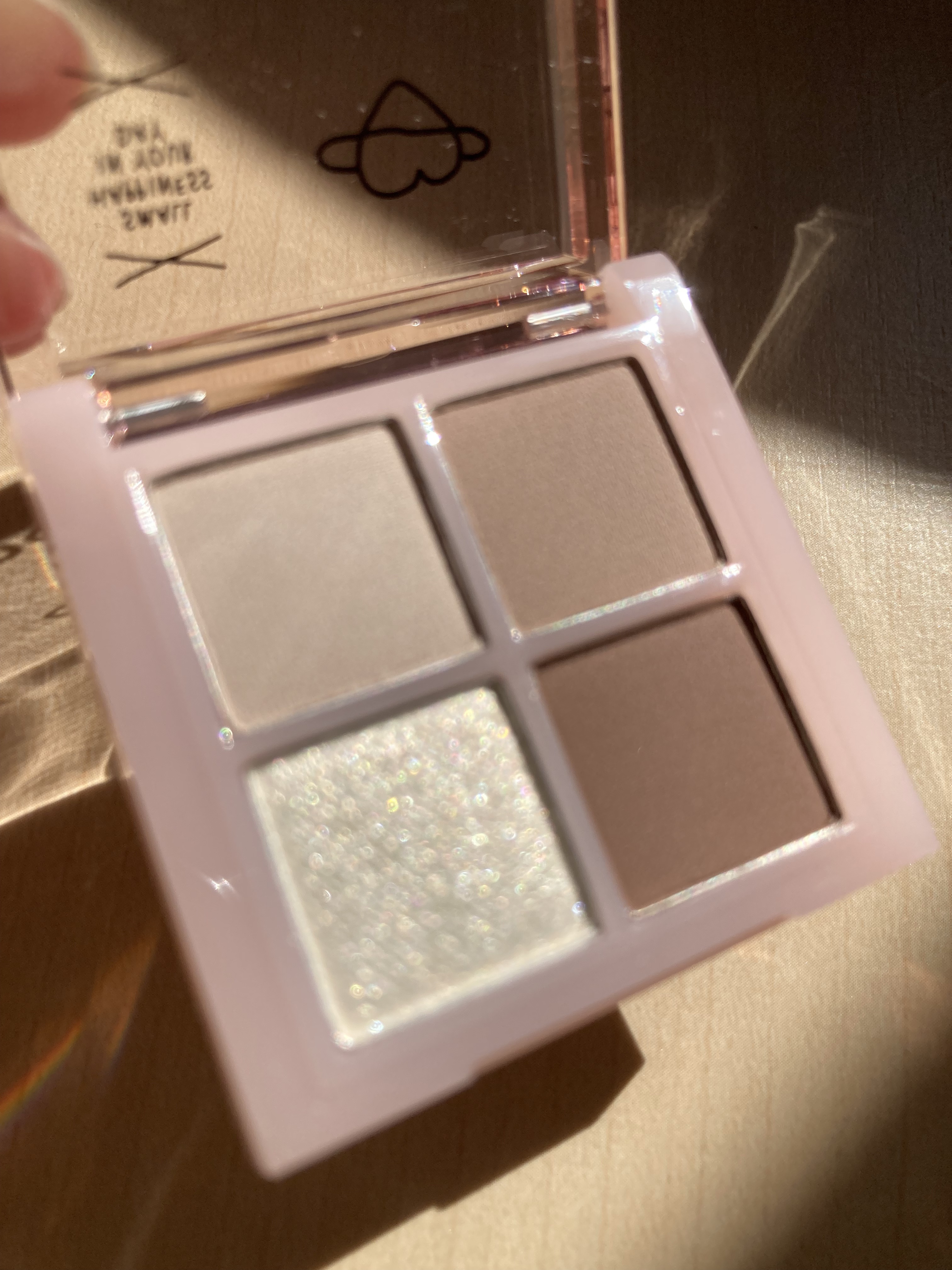 アンドバイロムアンド　メロウアイパレット INAP02 ブラウンスクエア/&nd by rom&nd/アイシャドウパレットを使ったクチコミ（3枚目）