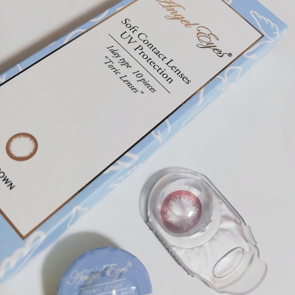 エンジェルアイズワンデートーリックUV/Aire/ワンデー（１DAY）カラコンを使ったクチコミ（2枚目）