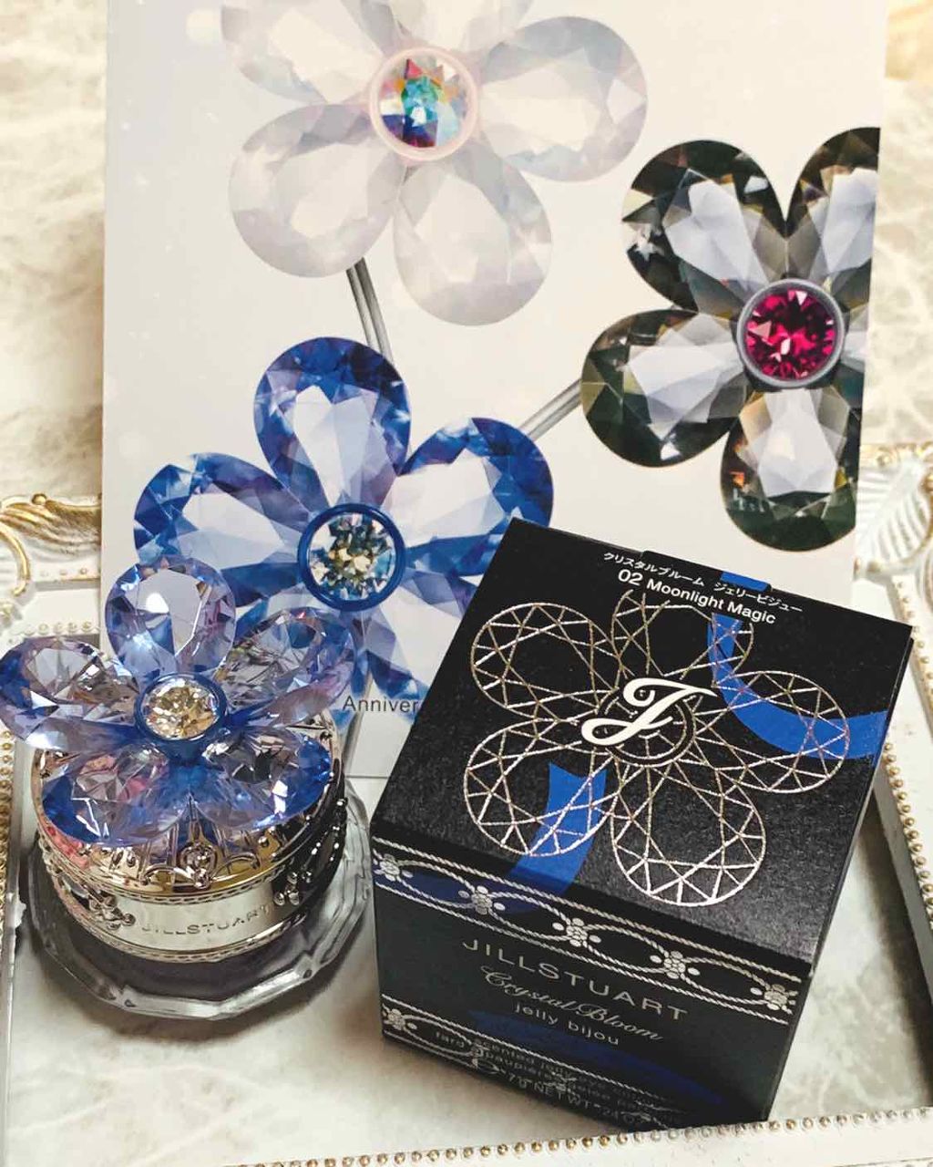 ジルスチュアート クリスタルブルーム ジェリービジュー 02 Moonlight Magic/JILL STUART/ジェル・クリームアイシャドウを使ったクチコミ（1枚目）