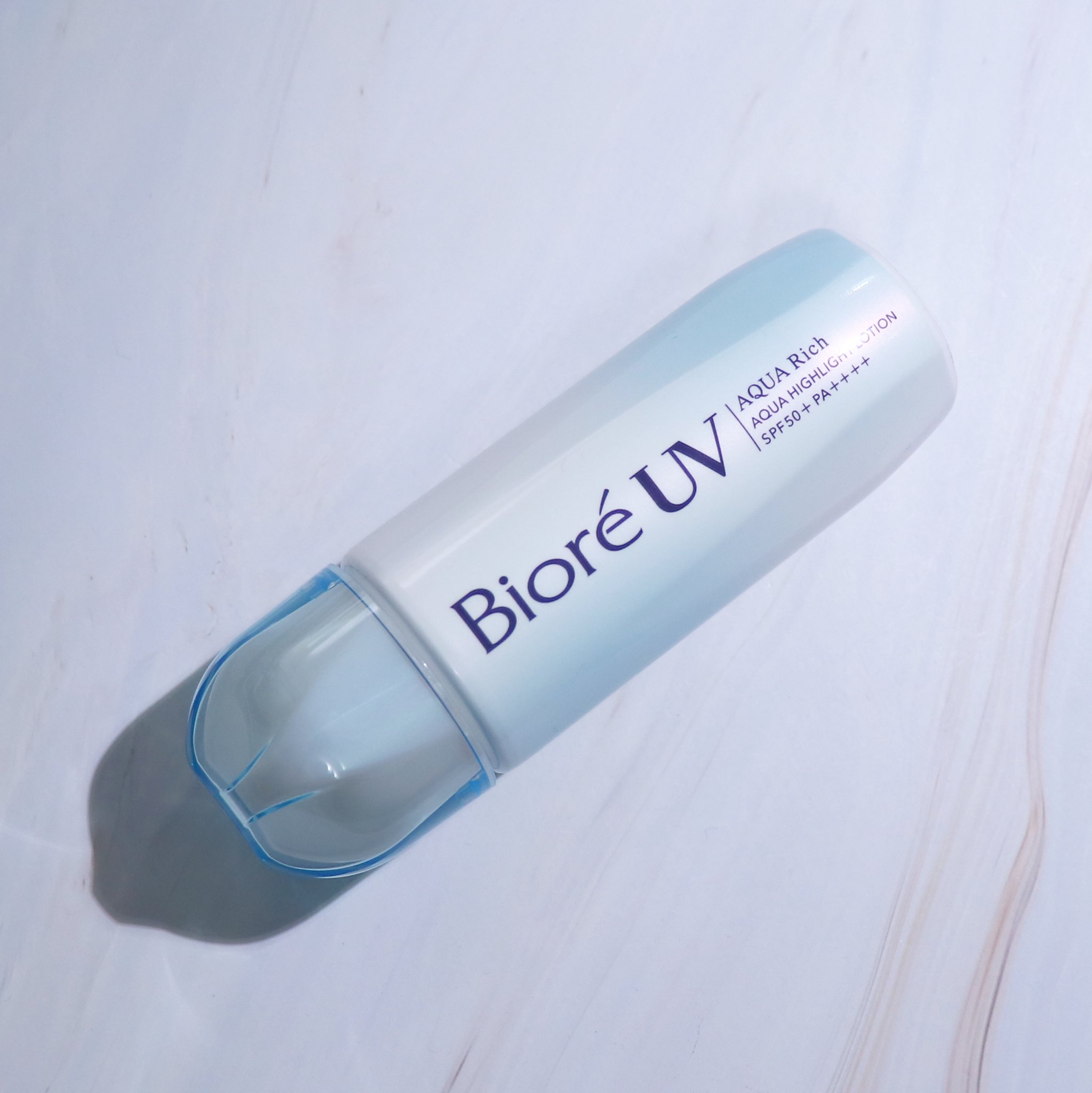 ビオレUV　アクアリッチ　アクアハイライトローション（水層ハイライトUV）/ビオレ/日焼け止めローションを使ったクチコミ（1枚目）