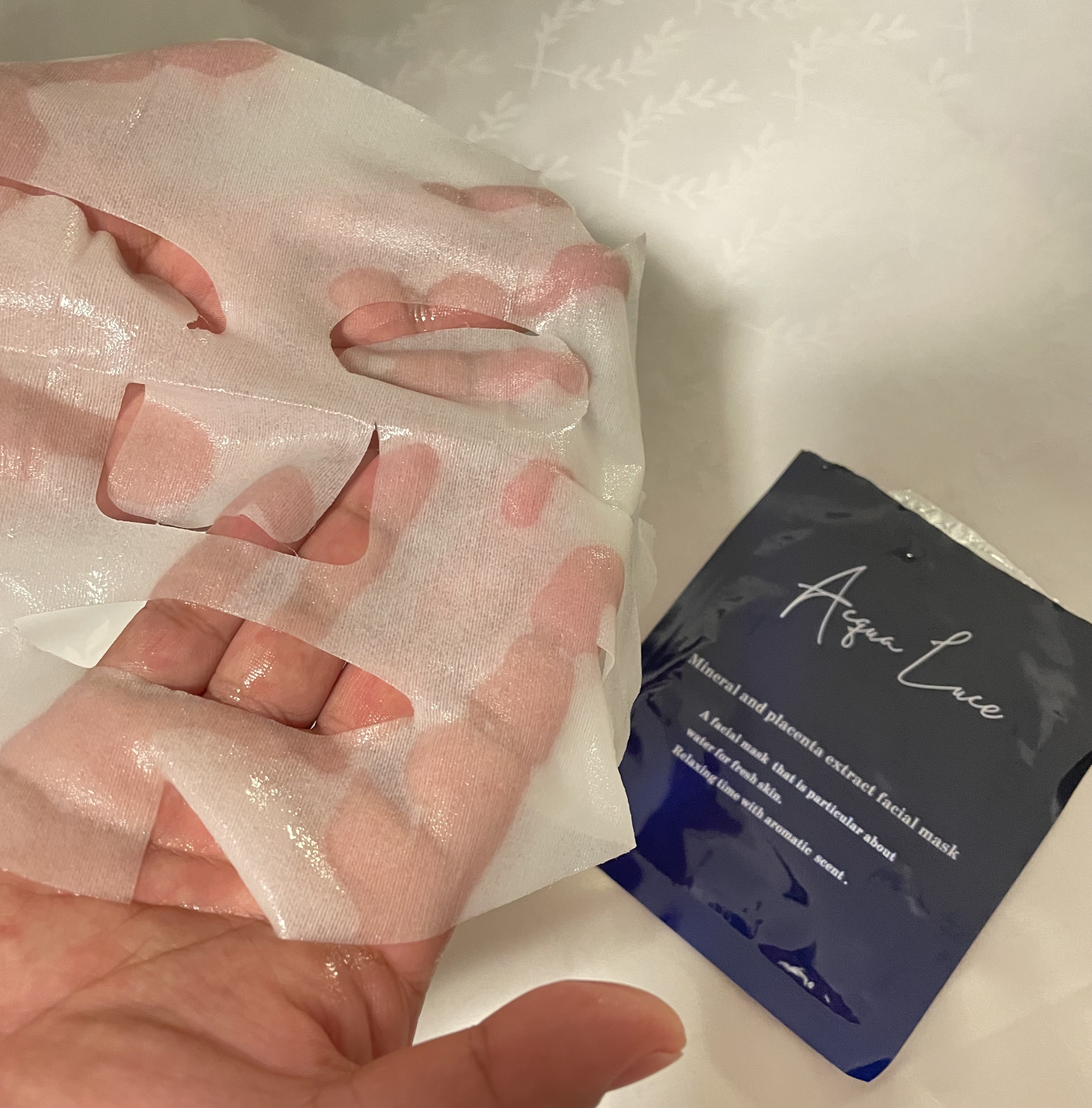 Acqua Luce フェイシャルマスク/日田天領水/シートマスク・パックを使ったクチコミ（2枚目）