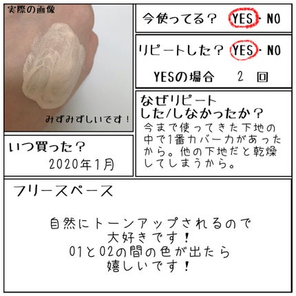 モイスチュアライジング ファンデーション プライマー/PAUL & JOE BEAUTE/化粧下地を使ったクチコミ(2枚目)