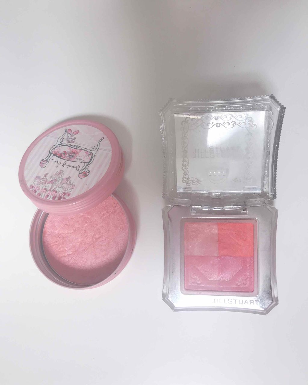 ドリーミングスワン アイ&チーク/ETUDE/パウダーチークを使ったクチコミ(4枚目)