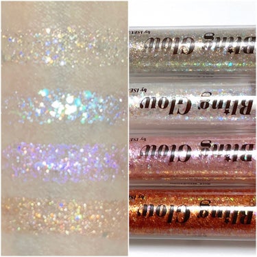 ✨ ヨジャドルメイクさんプロデュース！Bling Liquid Glitter Linerでキラキラ👀に ✨

こんにちは！
大分久々の投稿となりますがご覧いただきありがとうございます😊

今回ご紹介するコスメはこちら
✼••┈┈••✼••┈┈••✼••┈┈••✼••┈┈••✼
Bling Glow
Bling Liquid Glitter Liner (全色)
Qoo10 Bling Glow公式ショップにて
各色1400円で購入可能(2023/06/03時点)
✼••┈┈••✼••┈┈••✼••┈┈••✼••┈┈••✼

グリッター50本以上所持の私が最近お気に入りの
グリッターです。
(過去に投稿したグリッターまとめレビューは引用から飛べるので気になった方はご覧下さい🤲🏻)

【商品の特徴】

ベースカラーとなる細かいラメの中に直径2 mm程の六角ホログラムが輝くグリッターです。
濡れツヤ感がある仕上がり！

全色ベースカラーがしっかりと発色するタイプですが、特に3番、4番がしっかり発色します。

全色細かい緑ラメが入っているのが珍しいポイント👀

【使用感】

とにかく筆が細くしなりがあるで、涙袋などの細かい所にもピンポイントでラメを置くことが出来ます。

大きな六角ラメを避けて塗れば派手になりすぎず、普段使いもしやすいです✨

一旦乾くと密着力がすごいので、擦ってもポロポロとおちることがありません。汗をかく夏にも安心そう！

【良いところ】

・ 密着力が高くラメ落ちしにくい。
・ 先の細い筆でラメをピンポイント置きできる。
・ 濡れツヤ感のある仕上がり。

【イマイチなところ】

・ 雑に筆を容器に戻すと先が割れてしまう。
    (お湯に付けると復活します！)
・ ベースカラーの発色が強いので付けすぎ注意！

【どんな人におすすめ？】

・ 涙袋におきやすい濡れツヤラメをお探しの方。
・ ラメ落ちしにくいグリッターをお探しの方。

【使い方】

・ 涙袋に使用する場合
↓
目頭・黒目下にピンポイントでぬると、顔の角度で光ったり光らなかったりで可愛いです(*^^*)

・ 上まぶたに使用する場合
↓
マットアイシャドウでグラデを作った後に、
手の甲にのせてから指もしくはグリッターブラシで取り、優しく瞼にポンポン。
目を開けた時に見える位置にだけのせるとラメ落ち知らずですよ✌️
(付けすぎ＆強くまぶたにのせると下に乗せたマットシャドウがハゲるので注意！)

【まとめ】

輝き・密着感共に大満足のグリッターでした！
Qoo10メガ割のお供にいかがでしょうか？？
.
.
.
#bling_glow #qoo10メガ割 の画像 その2