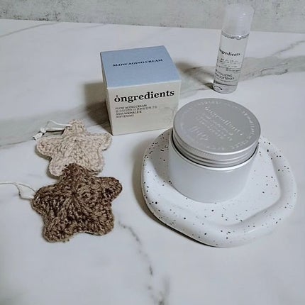 Slow Aging Cream /Ongredients/フェイスクリームを使ったクチコミ(2枚目)