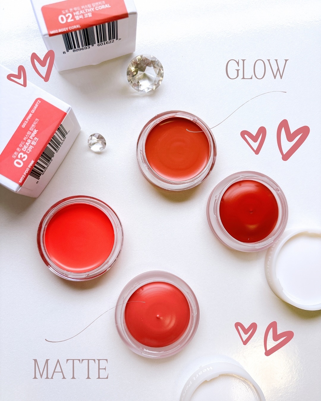 ドットオンムード・カスタム・リップアンドチーク 03 DEAR PINK _TONE MOOD/Heart Percent/ジェル・クリームチークを使ったクチコミ（2枚目）