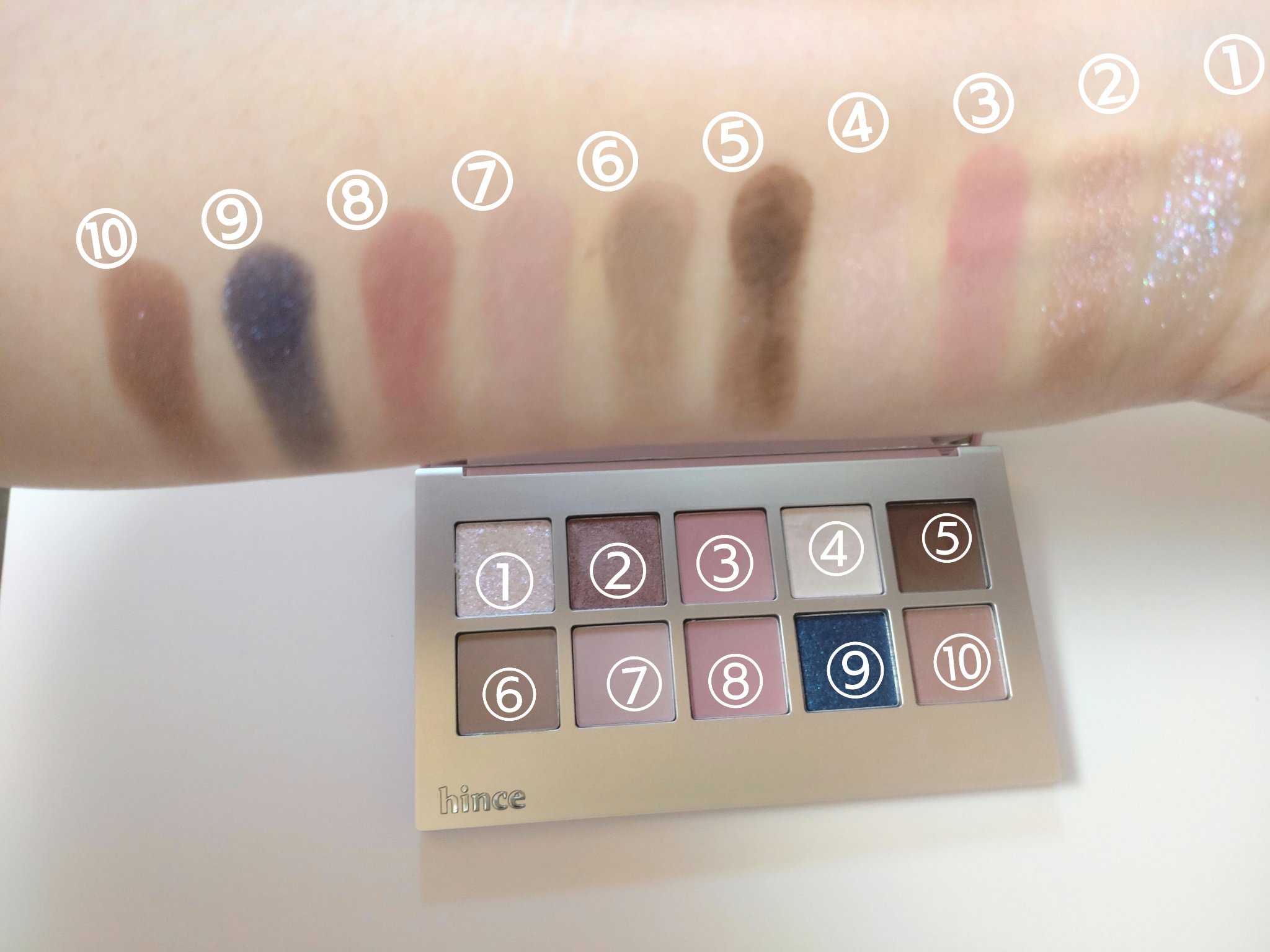 ニューデップスアイシャドウパレット/hince/アイシャドウパレットを使ったクチコミ（3枚目）