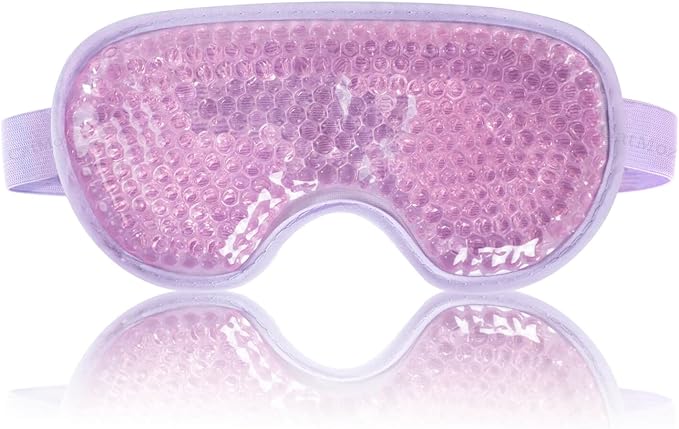 冷感ジェルアイマスク ヴァイオレットチュール