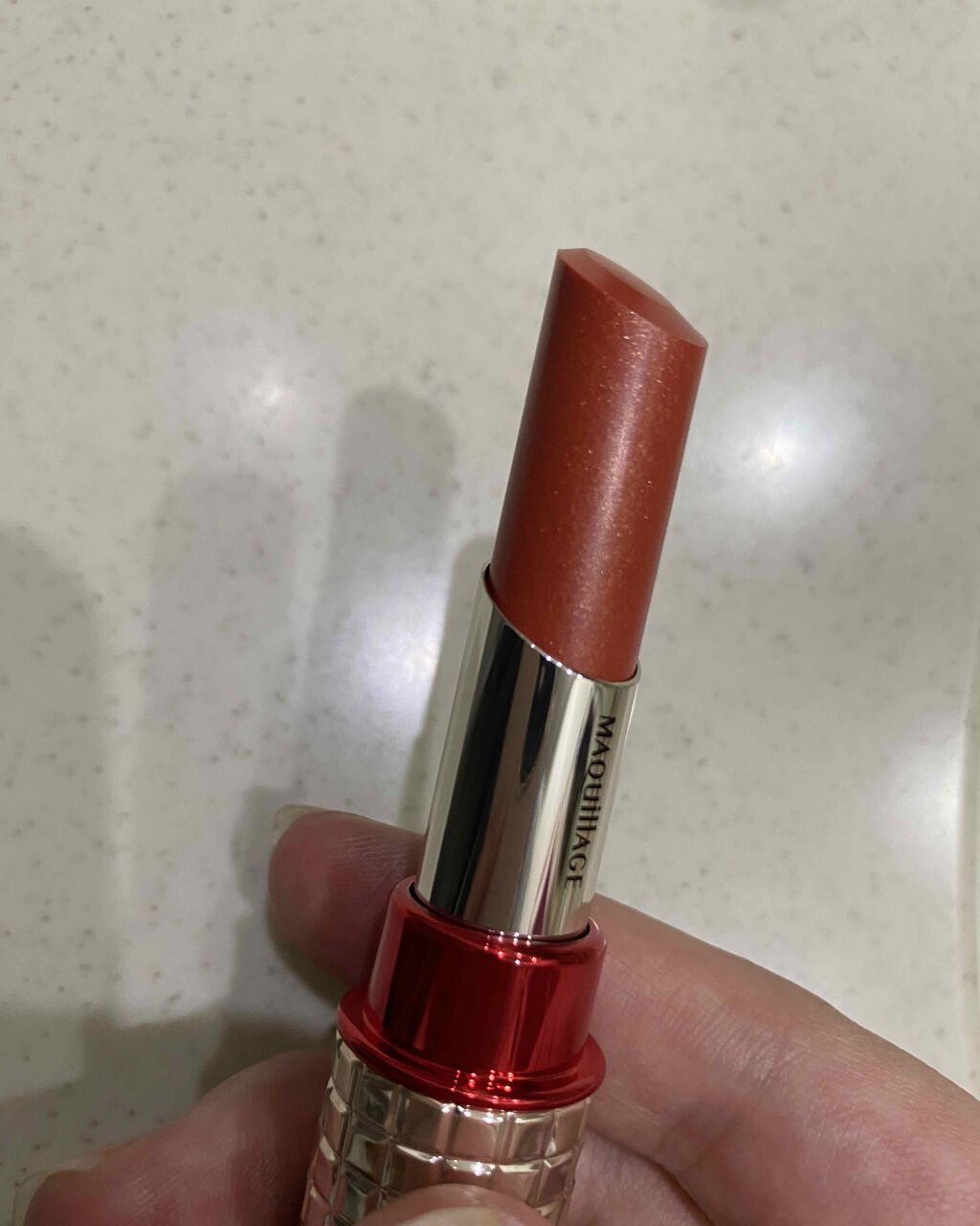 ドラマティックルージュEX OR303 インペリアルトパーズ/マキアージュ/口紅を使ったクチコミ（3枚目）