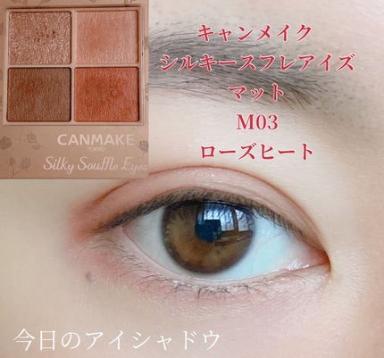 シルキースフレアイズ(マットタイプ)/キャンメイク/アイシャドウパレットを使ったクチコミ(1枚目)