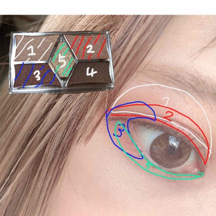 【旧品】パーフェクトスタイリストアイズ/キャンメイク/アイシャドウパレットを使ったクチコミ(2枚目)