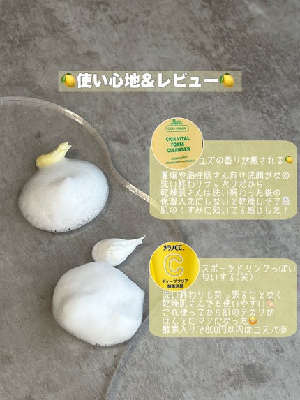 シカバイタル フォームクレンザー/VT/洗顔フォームを使ったクチコミ(3枚目)