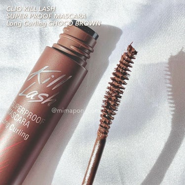 CLIO キル ラッシュ スーパープルーフ マスカラのクチコミ「CLIOのブラウンマスカラ2種比較🍫🌹

CLIO KILL LASH SUPER PROOF.....」（2枚目）