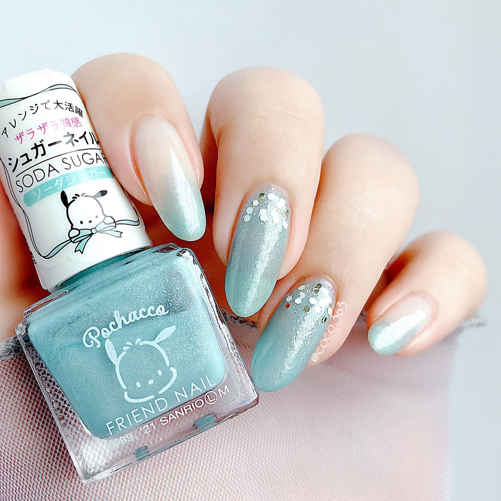 フレンドネイル(リニューアル品)	 1-7(33123)ベースコート/DAISO/マニキュアを使ったクチコミ（3枚目）