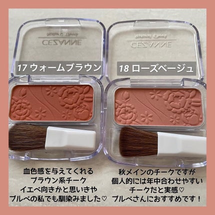 ナチュラル チークN/CEZANNE/パウダーチークを使ったクチコミ(3枚目)