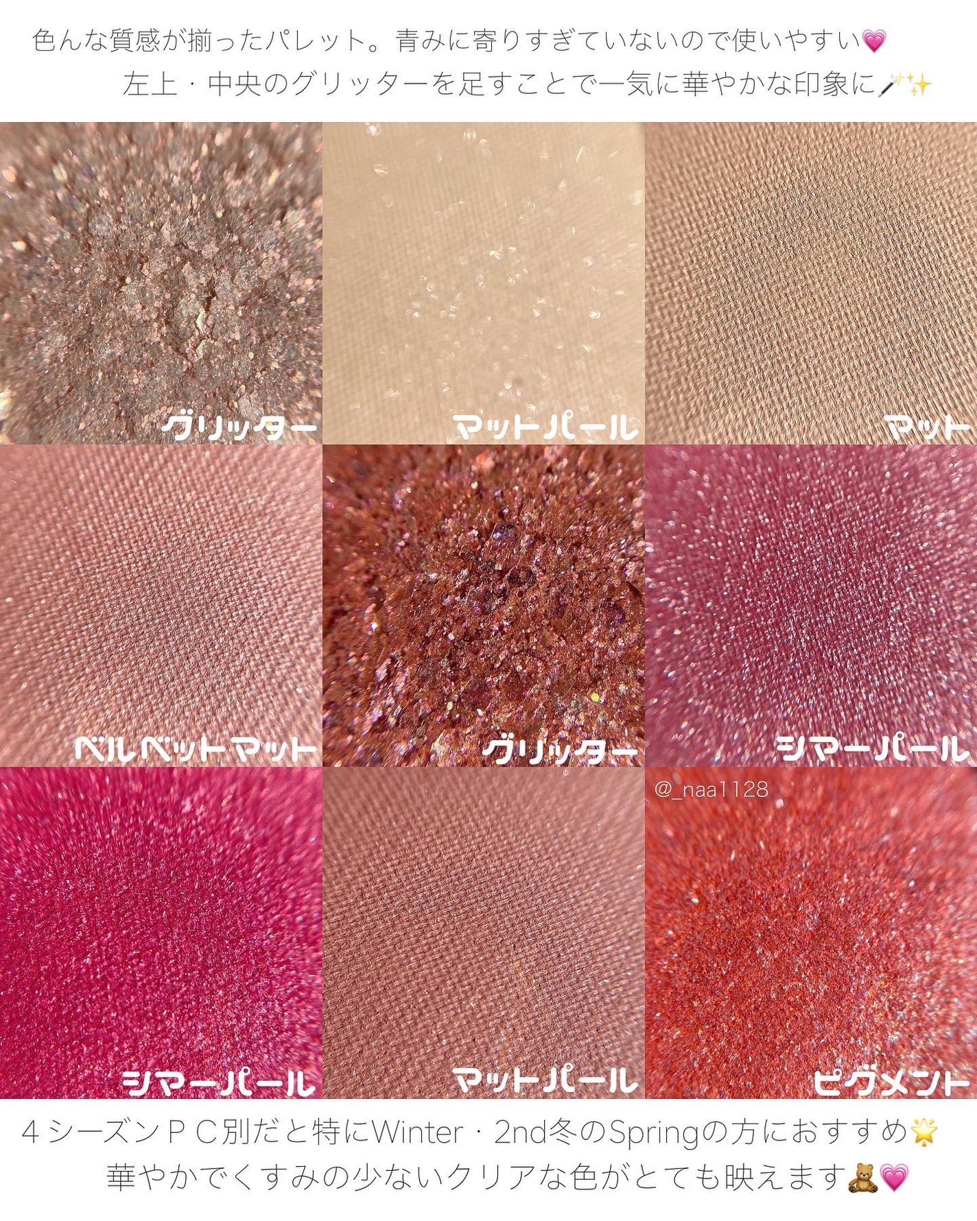 グリッターペディアアイパレット/unleashia/アイシャドウパレットを使ったクチコミ(4枚目)