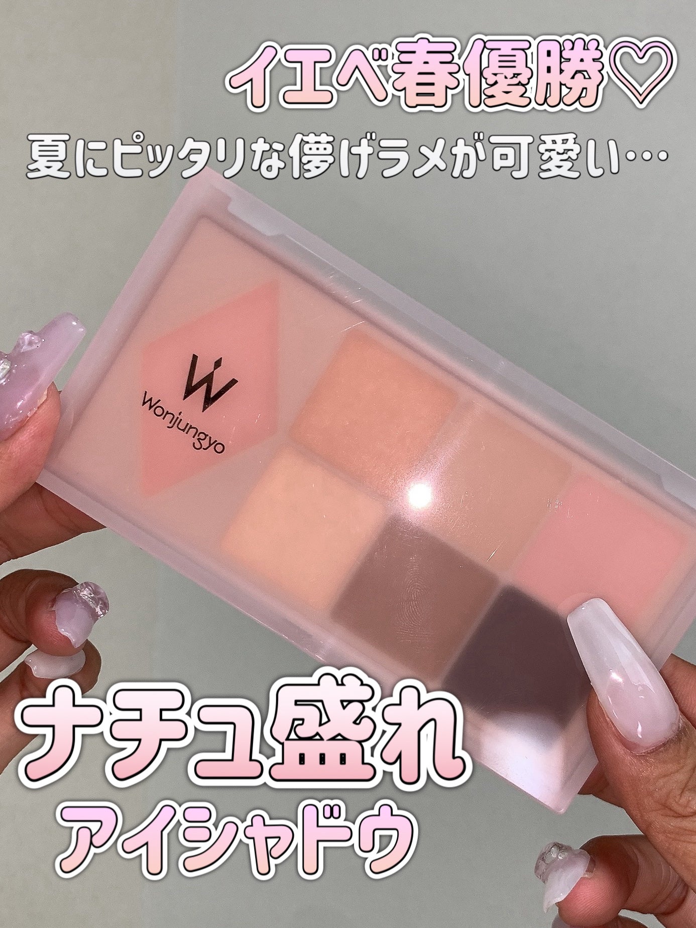 ウォンジョンヨ W デイリームードアップパレット /Wonjungyo/アイシャドウパレットを使ったクチコミ(1枚目)