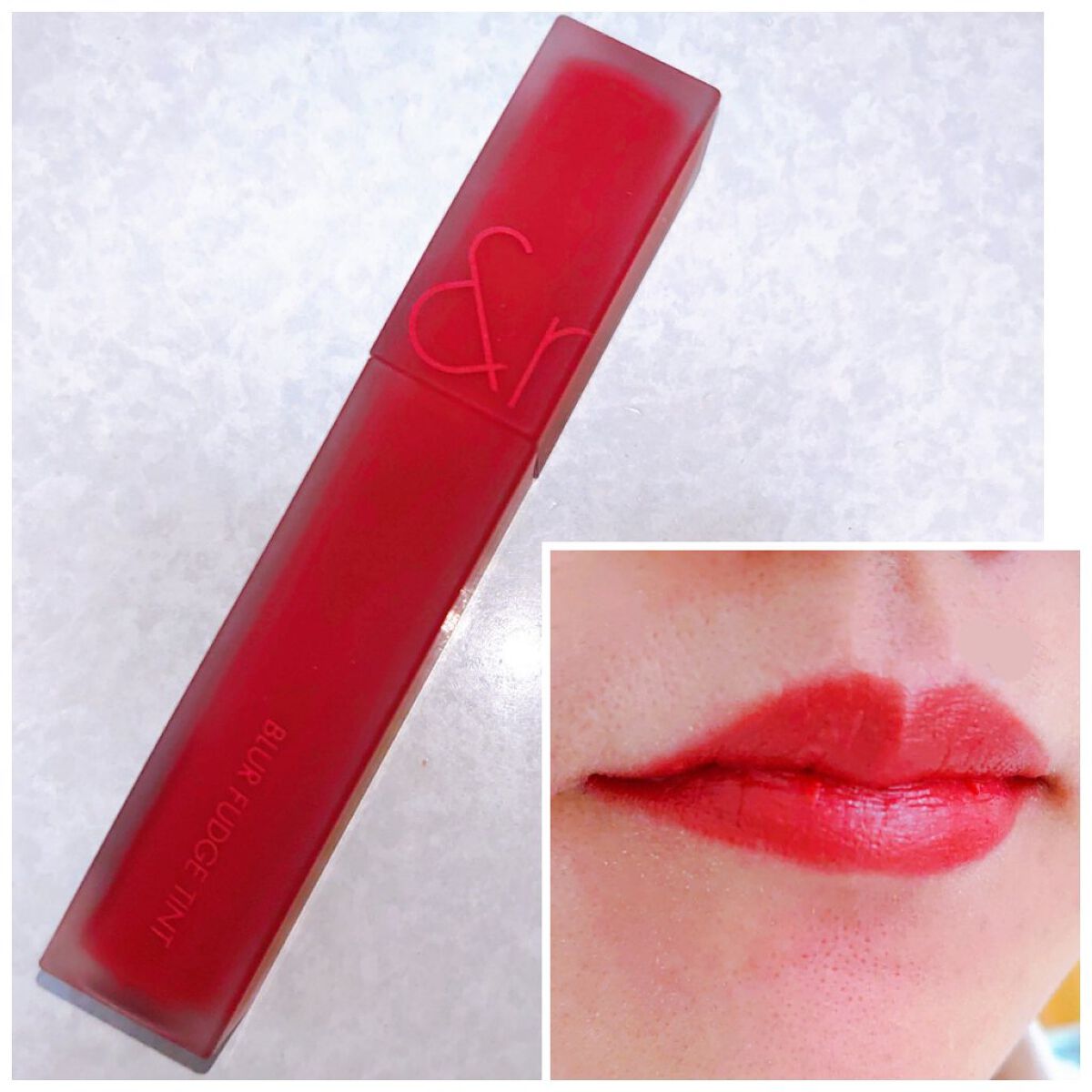 rom&nd ブラーファッジティント 02 ロージーエンタル(ROSIENTAL)/rom&nd/リップティントを使ったクチコミ（1枚目）