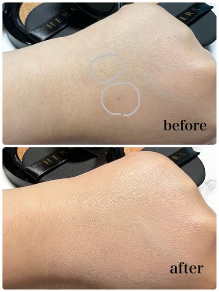 ブラック クッション/HERA/クッションファンデーションを使ったクチコミ(6枚目)