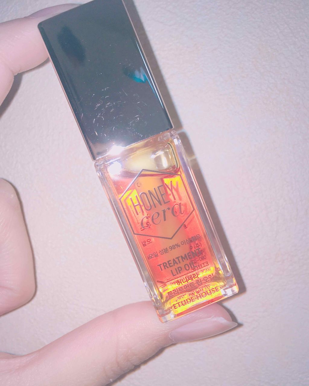 Hセラ トリートメント リップオイル/ETUDE/リップグロスを使ったクチコミ（2枚目）