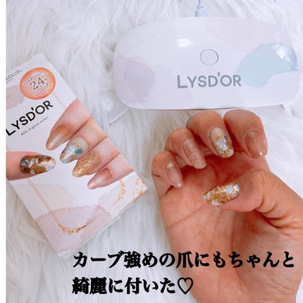 セミキュアジェルネイルシール ハンド用/LYSD’OR/ネイルシールを使ったクチコミ(3枚目)