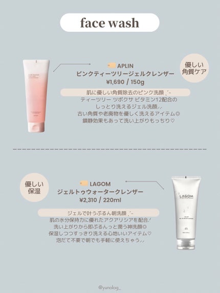 ラゴム ジェルトゥウォーター クレンザー(朝用洗顔)/LAGOM /その他洗顔料を使ったクチコミ(4枚目)