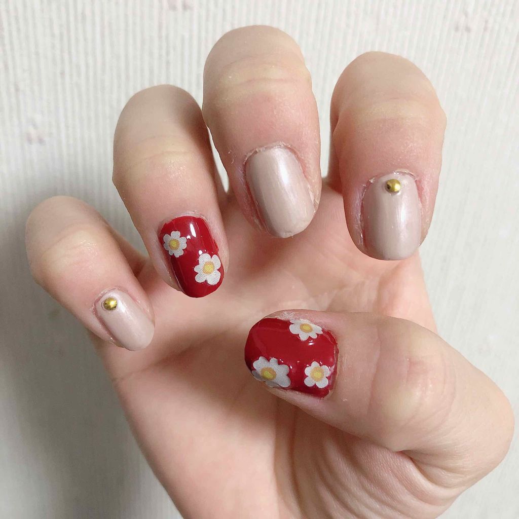 ネイルシール/DAISO/ネイルシールを使ったクチコミ（1枚目）