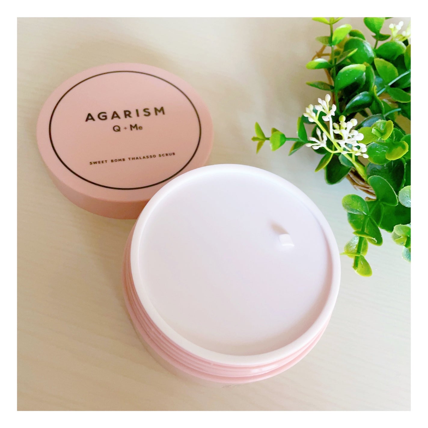 Q+Me スウィート ボム タラソ スクラブ/AGARISM/バスト・ヒップケアを使ったクチコミ(3枚目)