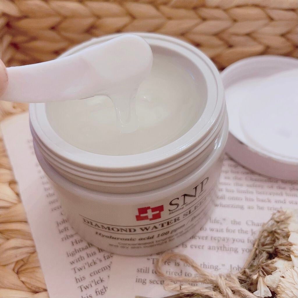 ダイヤモンドウォータースリーピングパック/SNP/フェイスクリームを使ったクチコミ(4枚目)