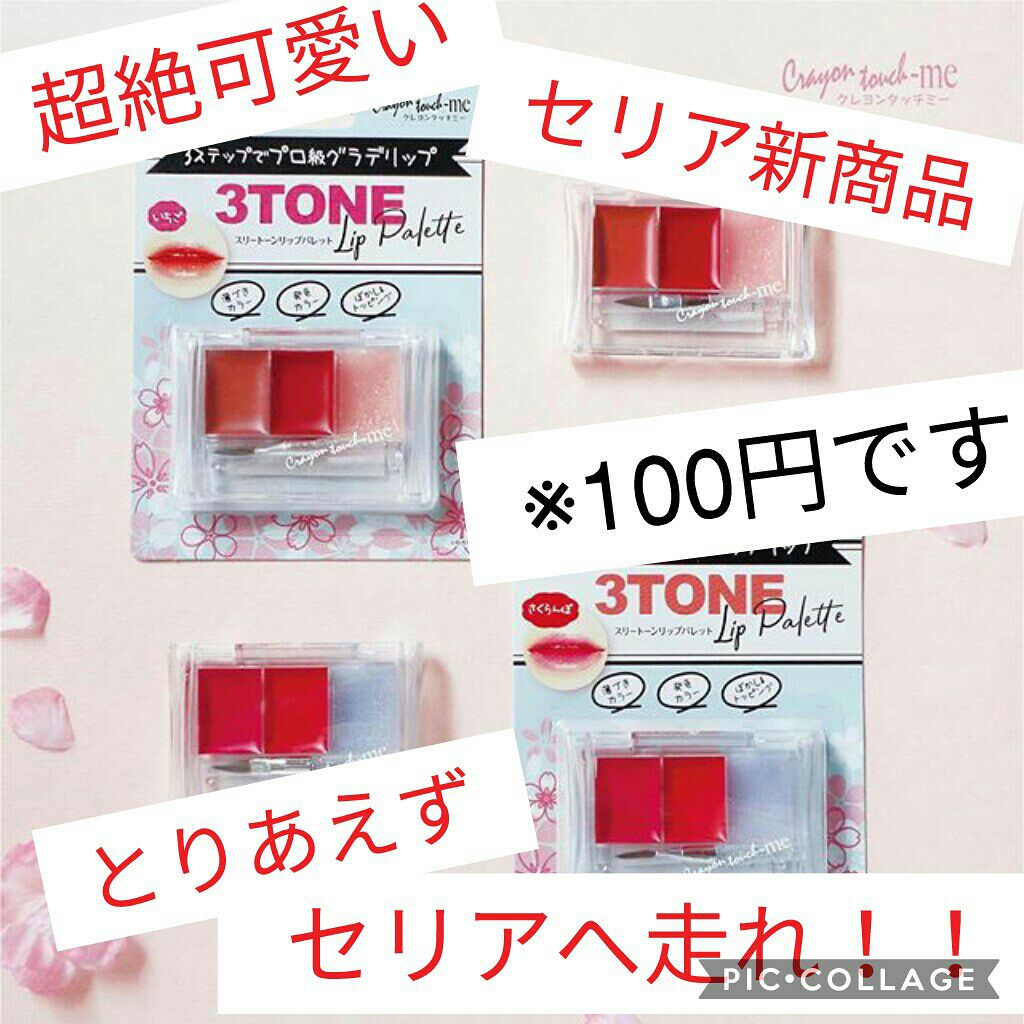 スリートーンリップパレット/キャンドゥ/リップグロスを使ったクチコミ(1枚目)