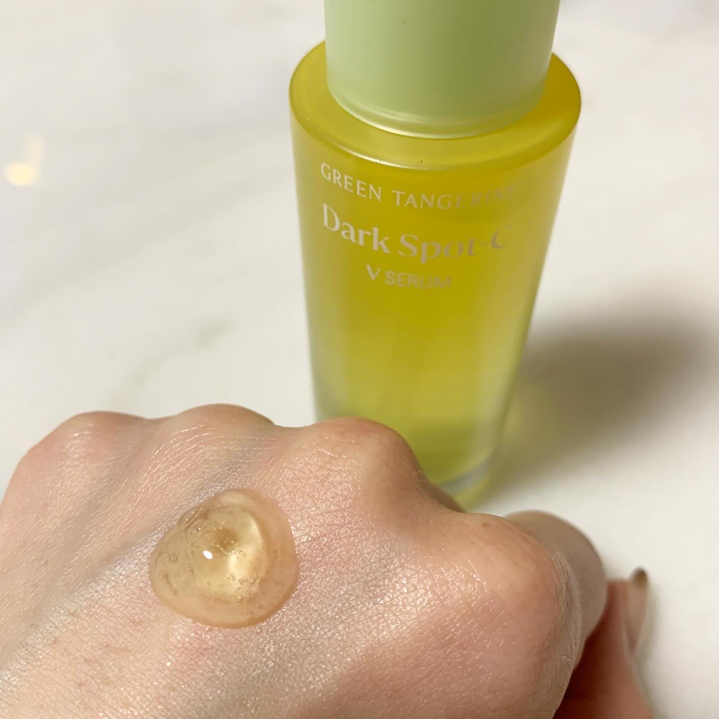 グリーンタンジェリン ビタC ダークスポットケアセラム/goodal/美容液を使ったクチコミ（3枚目）