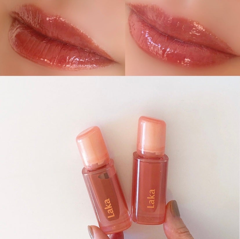 ジェリーイングヌードグロス/Laka/リップグロスを使ったクチコミ(2枚目)