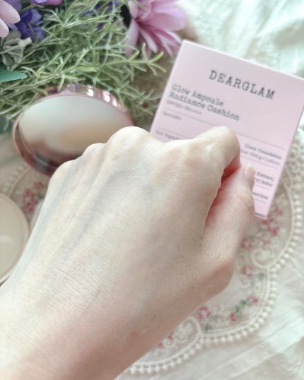 グローアンプルクッションファンデーション 21号 ライトベージュ/dearglam/クッションファンデーションの画像