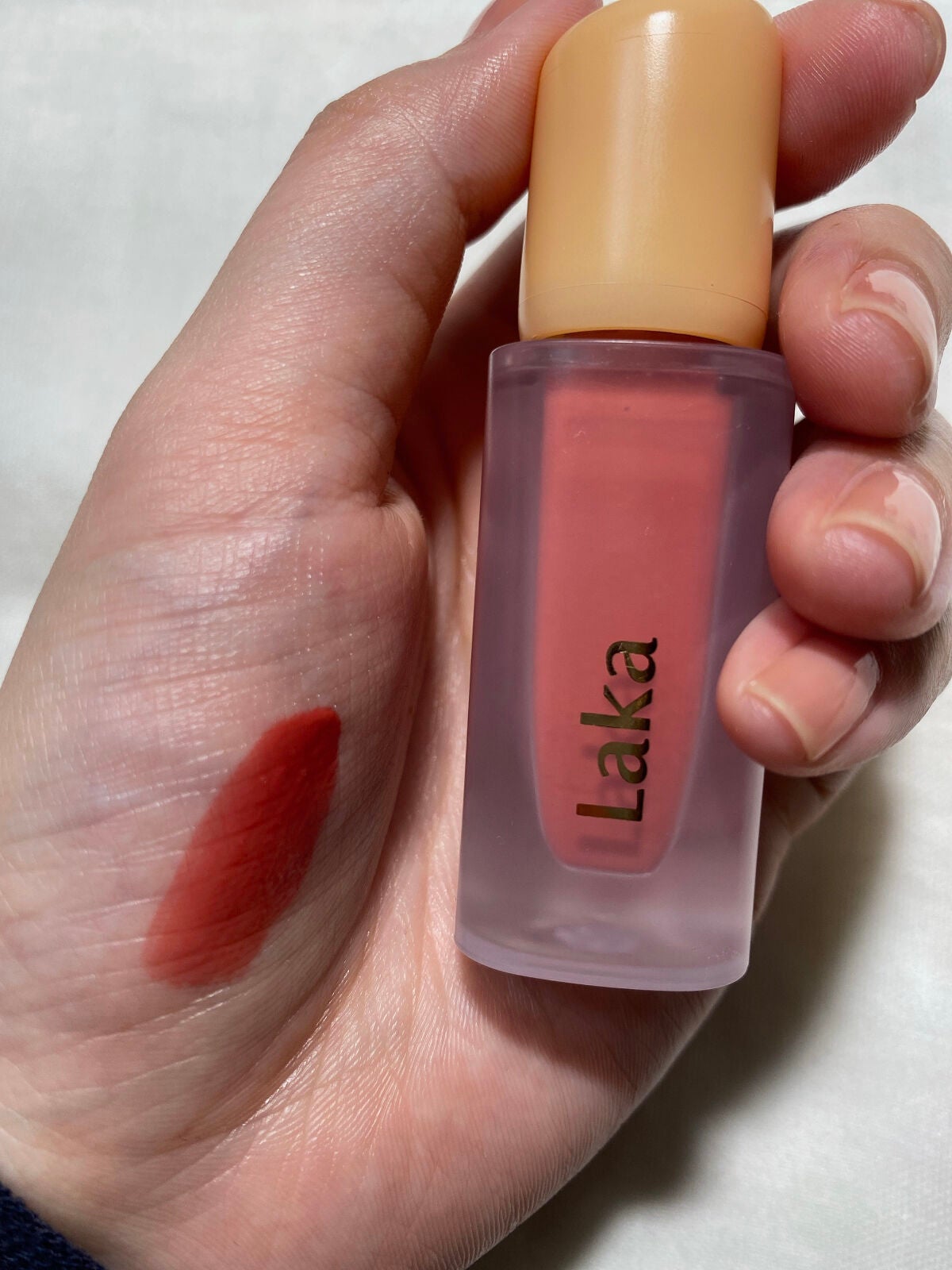 フルーティーグラムティント/Laka/リップティントを使ったクチコミ(2枚目)