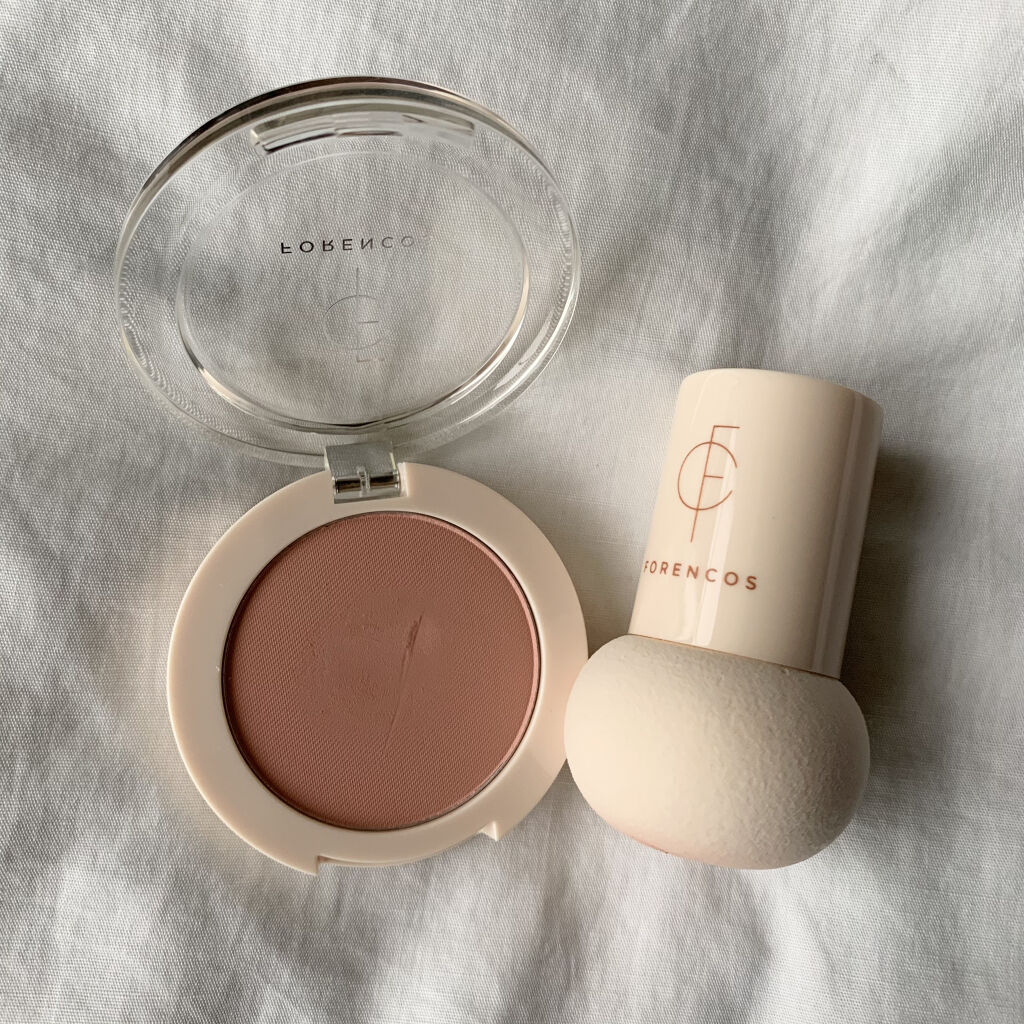 ベアブラッシャー パフ付き/フォレンコス/パウダーチークを使ったクチコミ（3枚目）