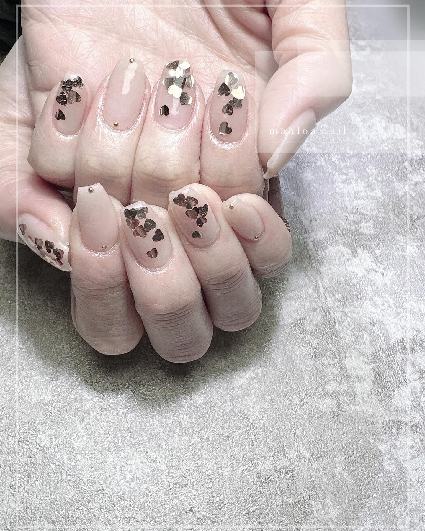 #ワンカラーネイル,#アートネイル,#バレンタインネイル,#ネイビーネイル,#冬ネイル,#ジェルネイル,#ネイル,#バレンタインネイル,#ニュアンスネイル,#ハートネイル,#天王寺ネイル,#春ネイル,#ジェルネイル,#ハートネイルのネイルデザイン