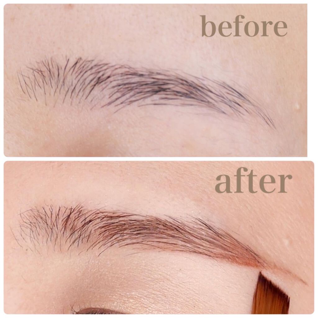 ダブルエンドアイブロウブラシ熊野筆/＆be/メイクブラシを使ったクチコミ（3枚目）
