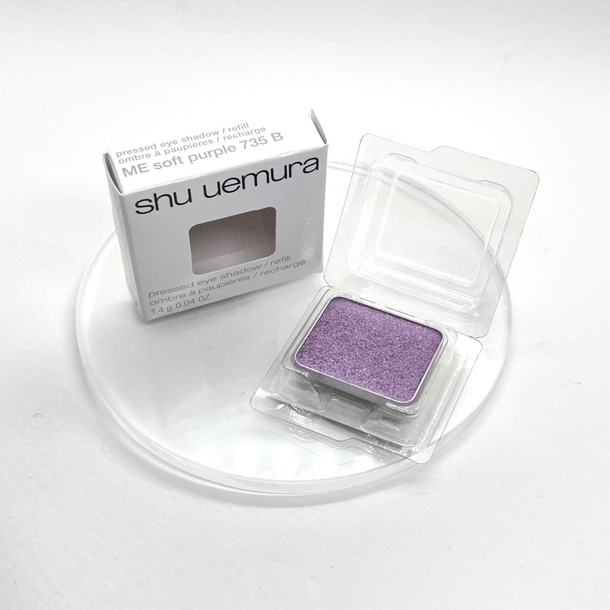 プレスド アイシャドー（レフィル） ME ソフトパープル 735 B/shu uemura/単色アイシャドウを使ったクチコミ（1枚目）
