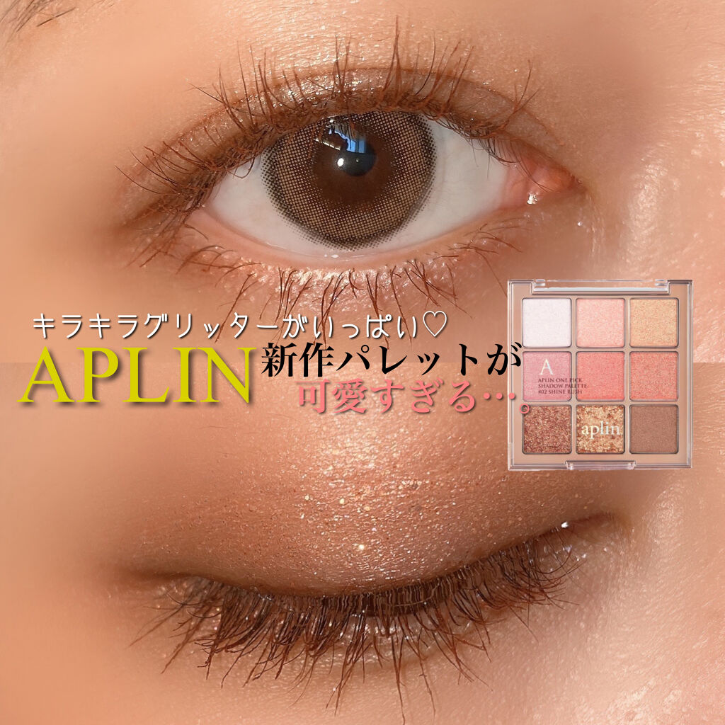ワンピックアイシャドウパレット 02 シャインラッシュ/APLIN/アイシャドウパレットを使ったクチコミ（1枚目）