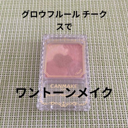 グロウフルールチークス/キャンメイク/パウダーチークを使ったクチコミ(1枚目)