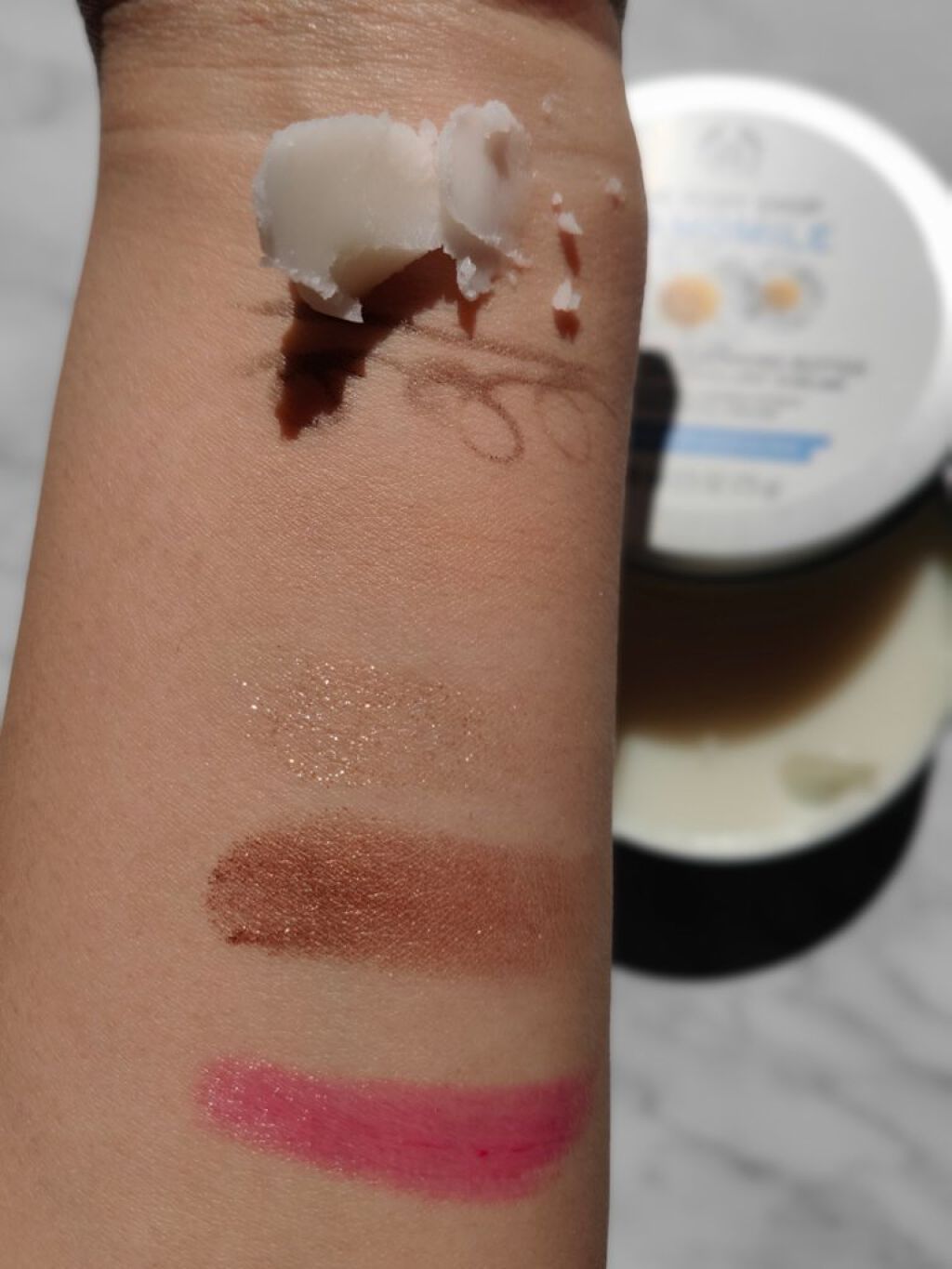 カモマイル サンプチュアス クレンジングバター/THE BODY SHOP/クレンジングバームを使ったクチコミ(5枚目)