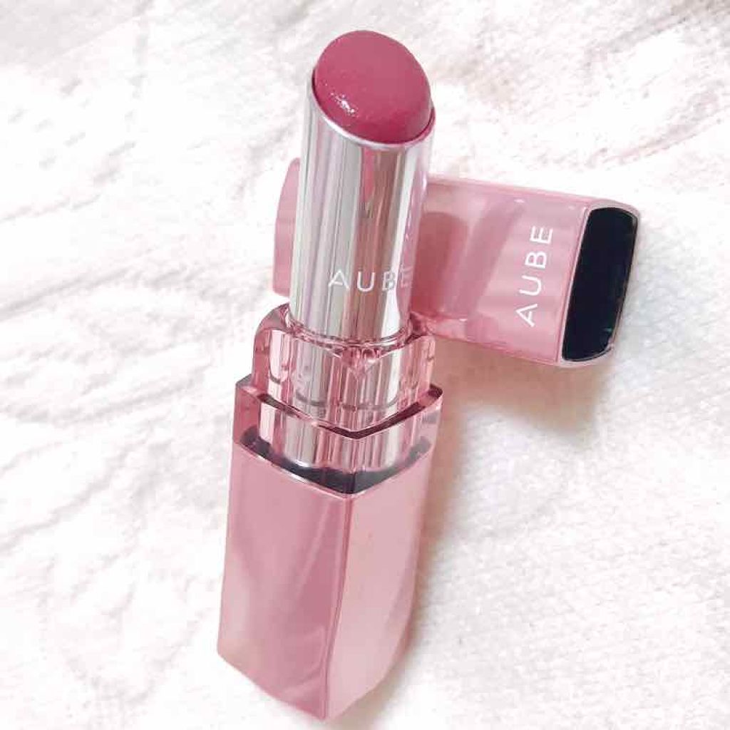 なめらか質感ひと塗りルージュ/AUBE/口紅を使ったクチコミ（1枚目）