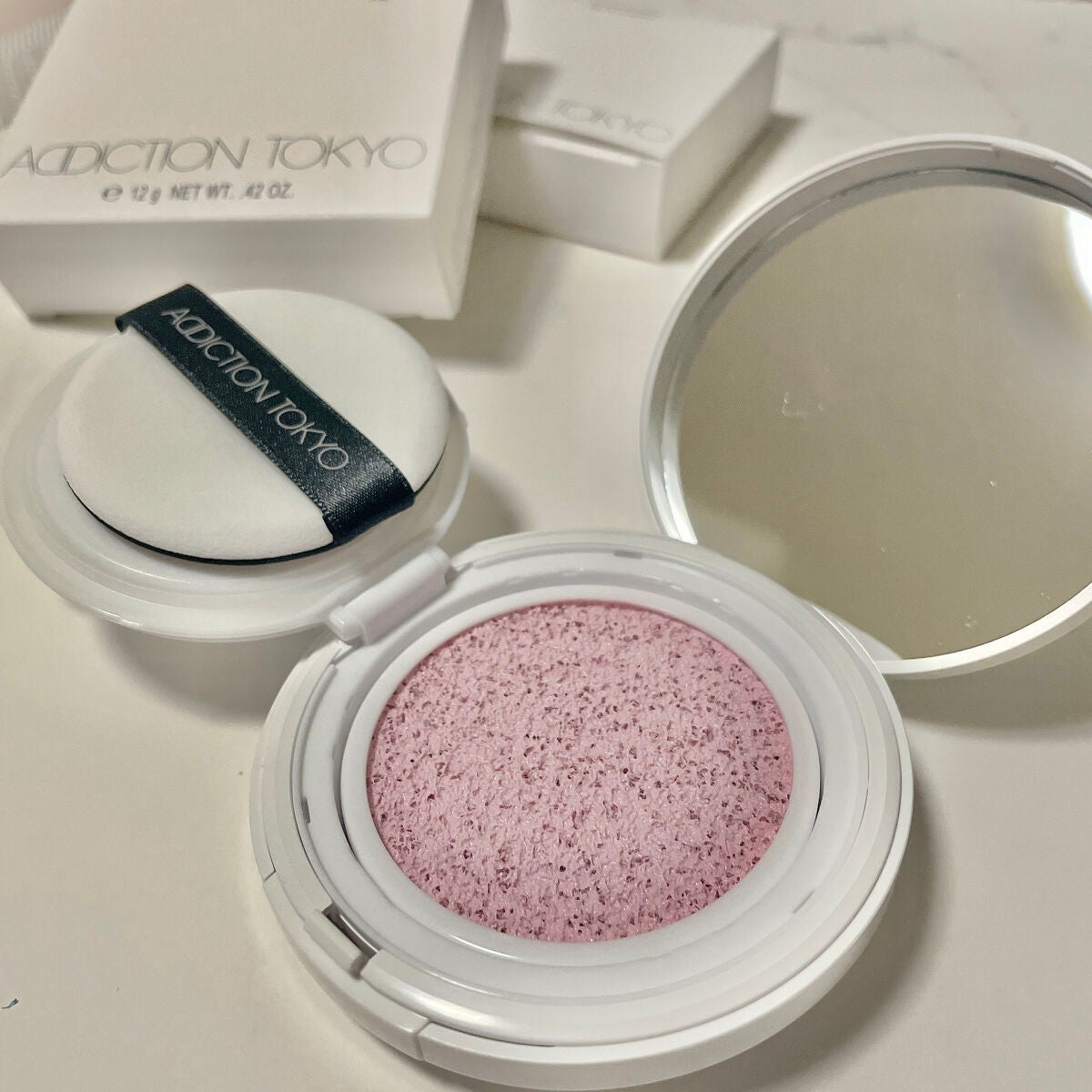 アディクション スキンケアUV タッチアップ クッション/ADDICTION/クッションファンデーションを使ったクチコミ(2枚目)