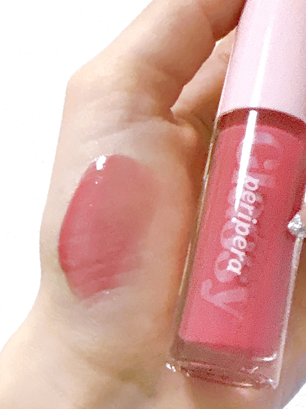 インク グラスティング リップ グロス 03 チリング ロージー(CHILLING ROSY)/PERIPERA/リップグロスを使ったクチコミ（3枚目）