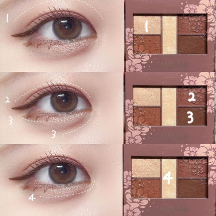 パーフェクトスタイリストアイズ/キャンメイク/アイシャドウパレットを使ったクチコミ(2枚目)