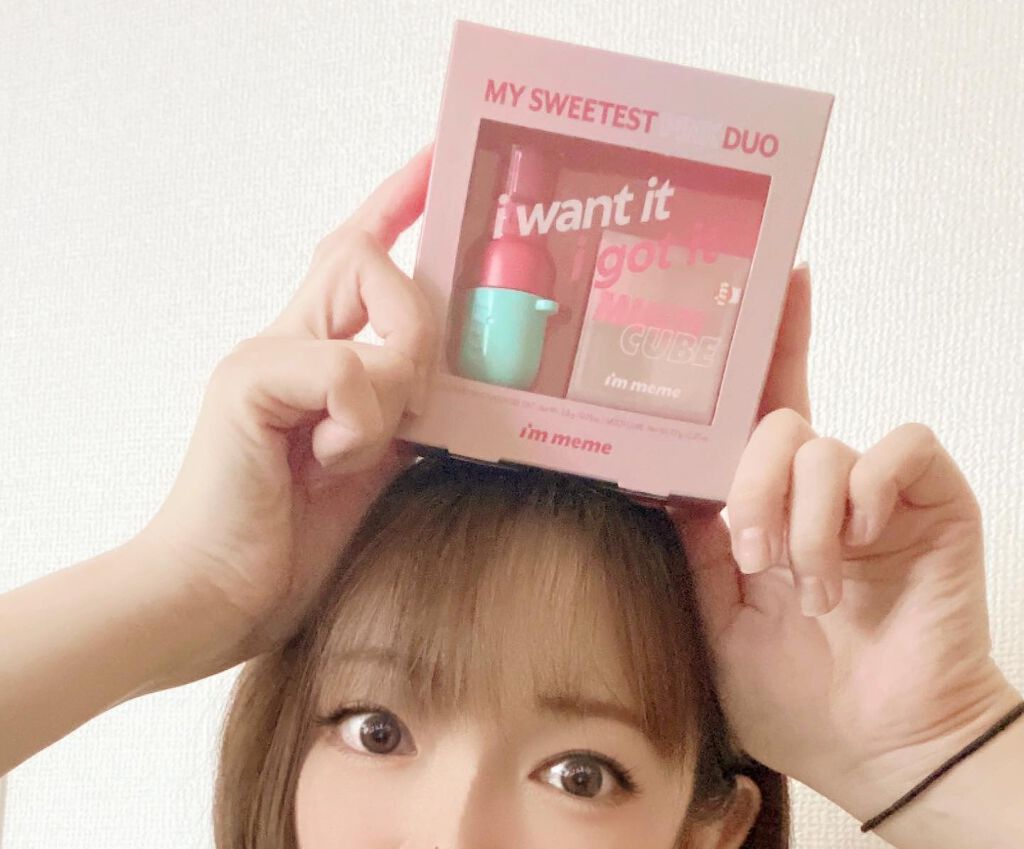 カラーキーリングウォータージェルティント #06 My Cherry/i’m meme/リップティントを使ったクチコミ（1枚目）