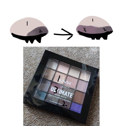 UT シャドウ パレット/NYX Professional Makeup/アイシャドウパレットを使ったクチコミ(3枚目)
